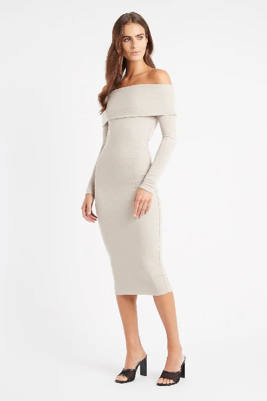 Elise Long Sleeve Midi Dress