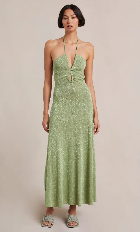 Indya Knit Maxi Dress - Pistachio