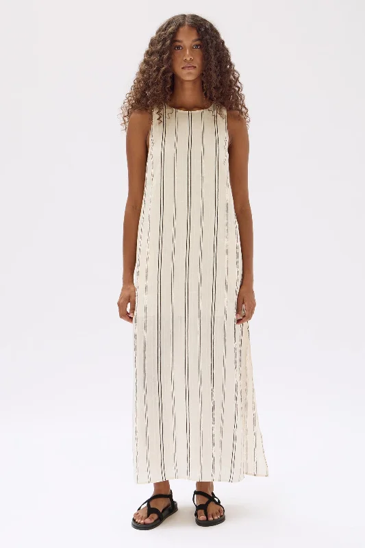 Milos Stripe Maxi Dress