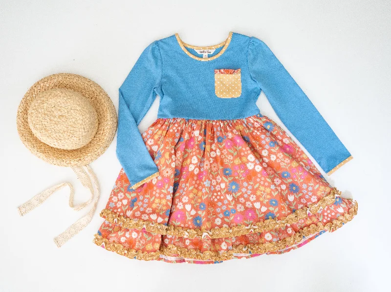 Playful Poppies Pocket Dress