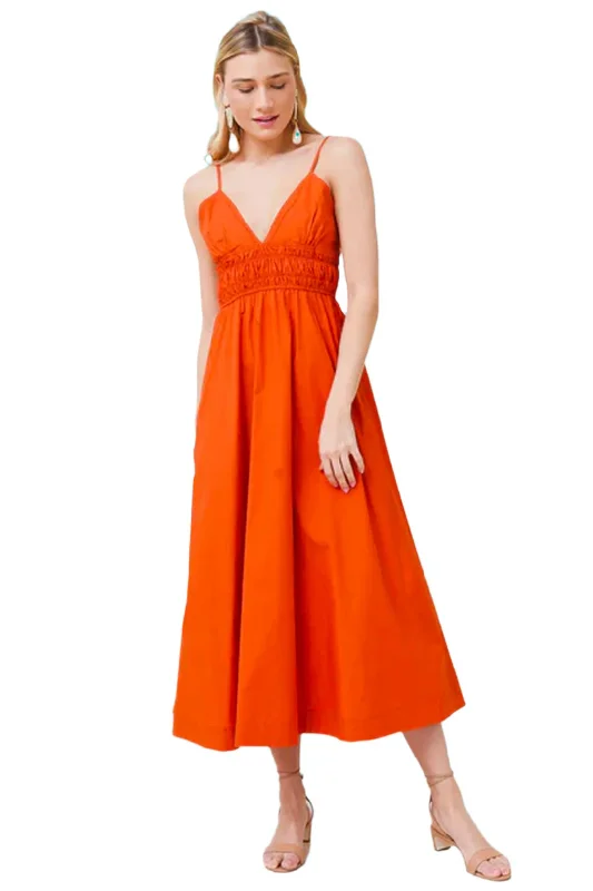 Positano Maxi Dress - Spicy Red