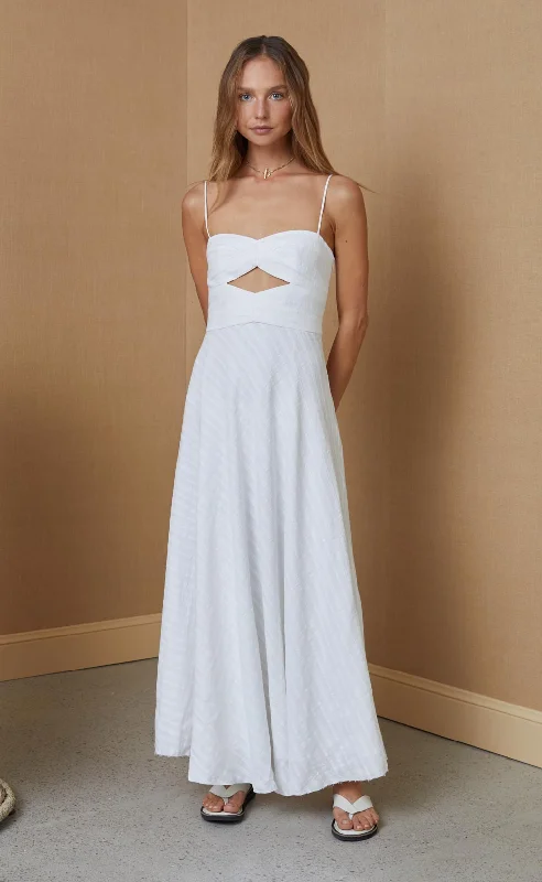 Provincial maxi Dress - Ivory